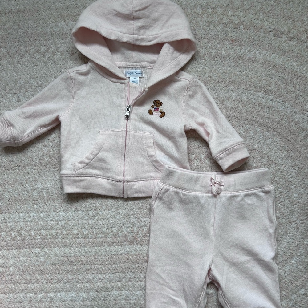 *Ralph Lauren* Pink Baby Matching Set